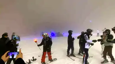 Erciyes'te Unutulmaz Yılbaşı Kayak Şöleni