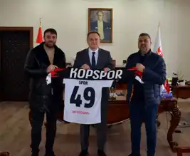 Kopspor Başkanı Kaymakamı Ziyaret Etti