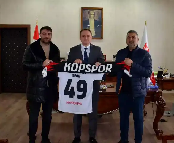 Kopspor Başkanı Kaymakamı Ziyaret Etti